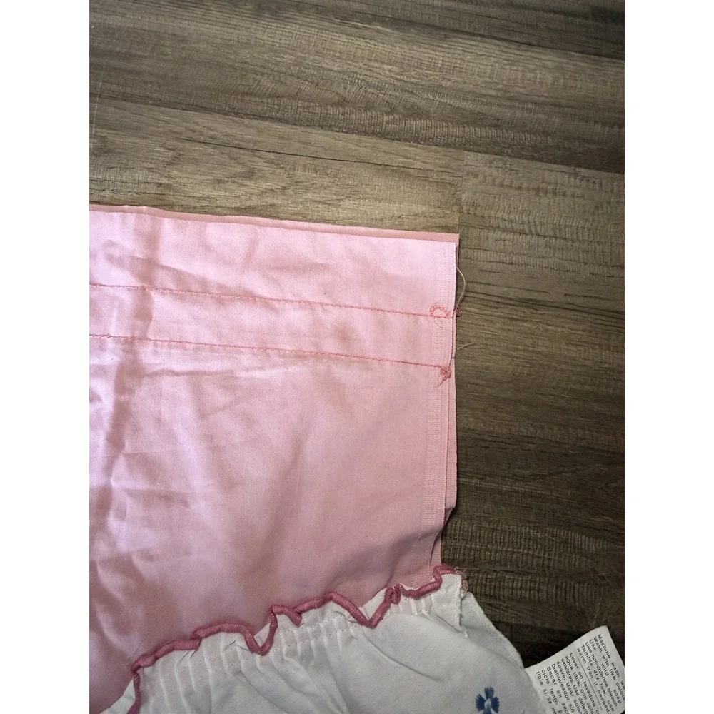 Vintage Country Kitchen Bathroom Curtain Valance Ruffle Farmhouse Pink 62